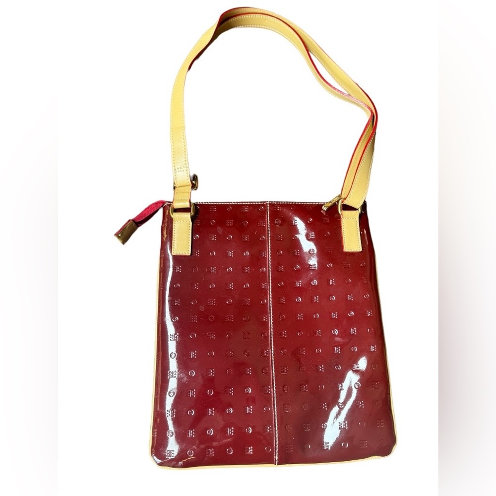 Arcadia Italian patent leather crossbody purse